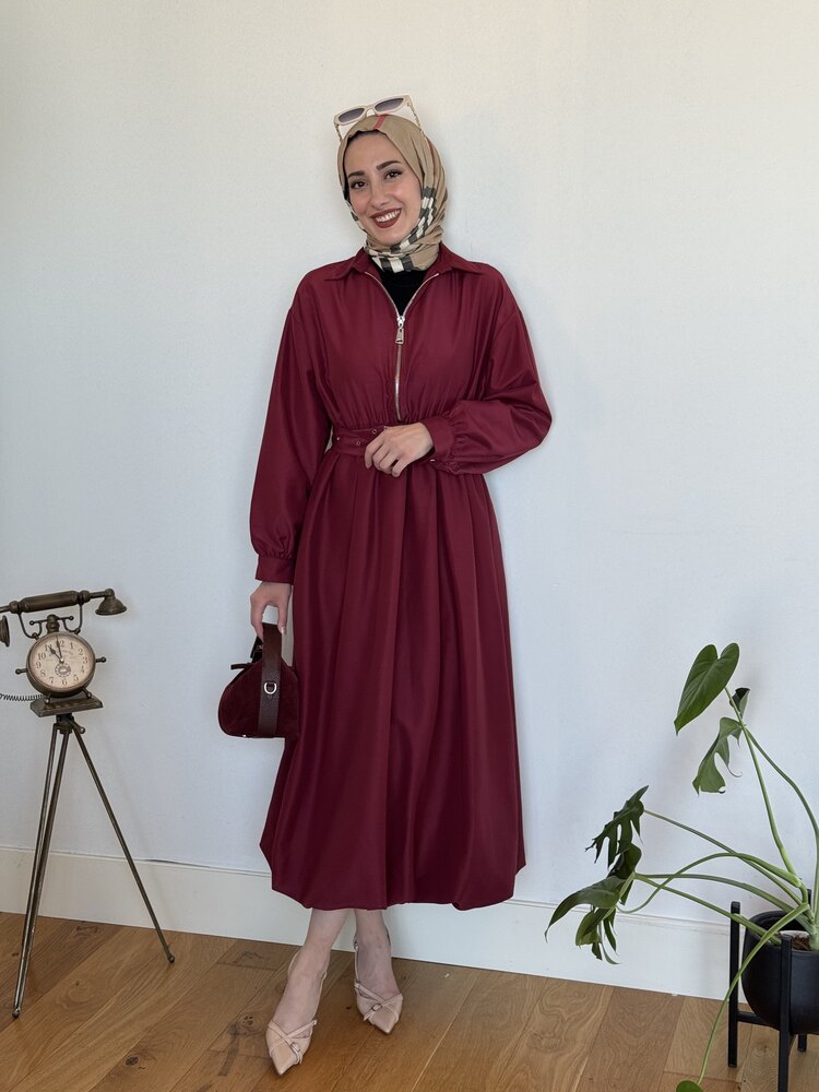 Fermuarlı elbise