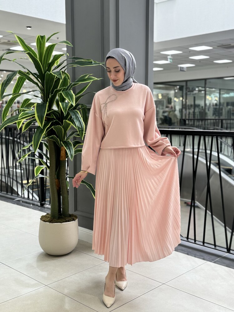 Fiyonklu Scuba Tunik
