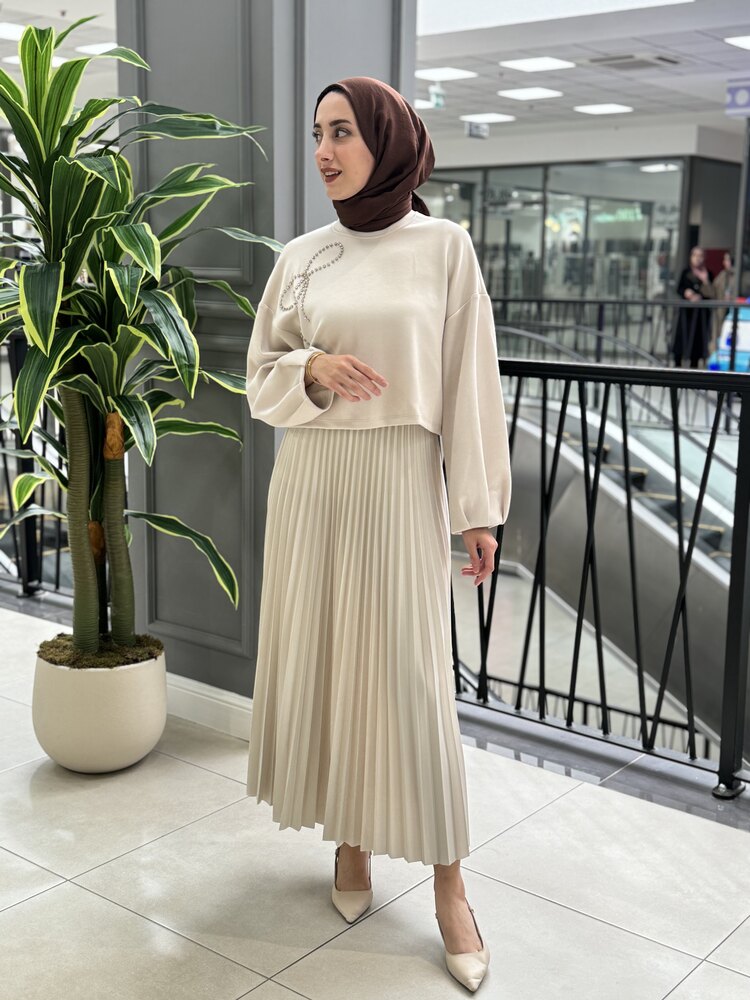 Fiyonklu Scuba Tunik