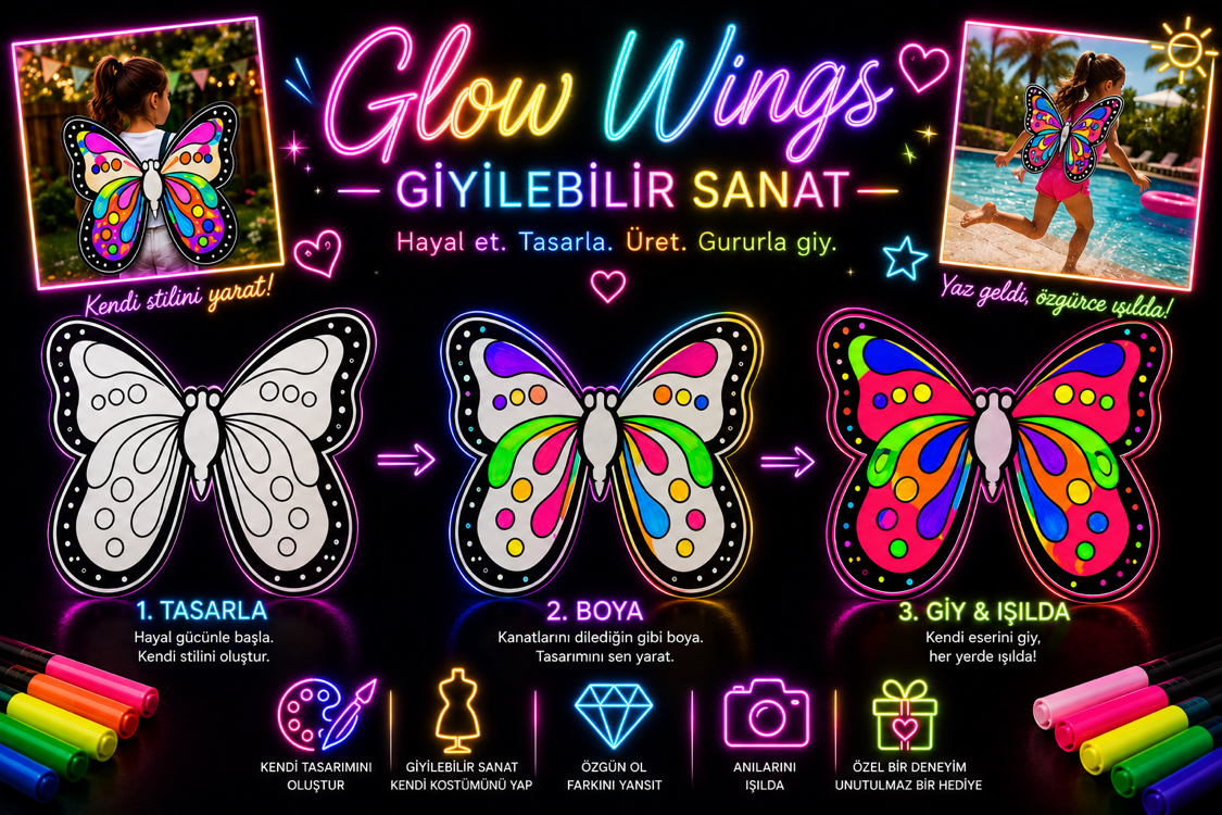 Giyilebilir Glow Wings