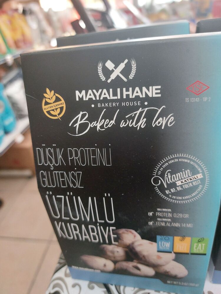 mayalıhane düşük proteinli üzümlü kurabiye