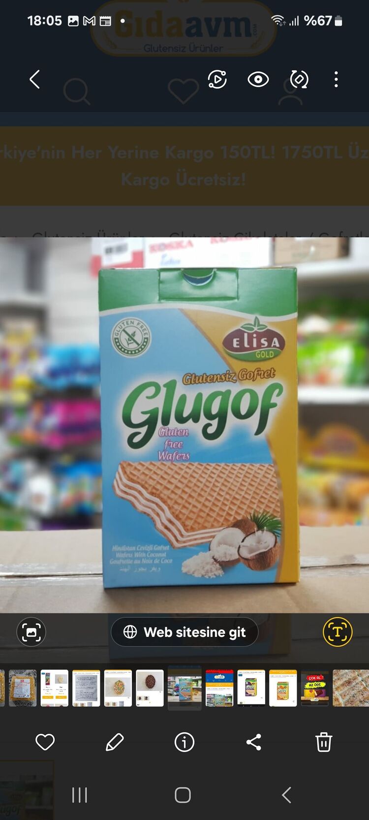 elisa düşük proteinli gofret fındıklı 125 gr