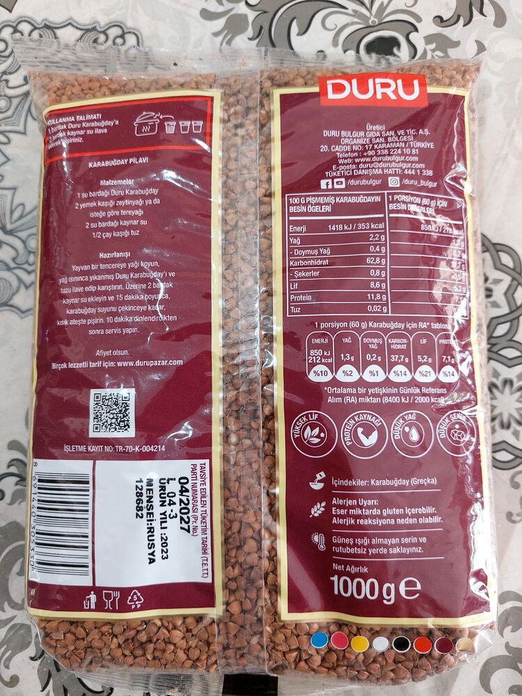 Duru karabuğday greçka 1000gr