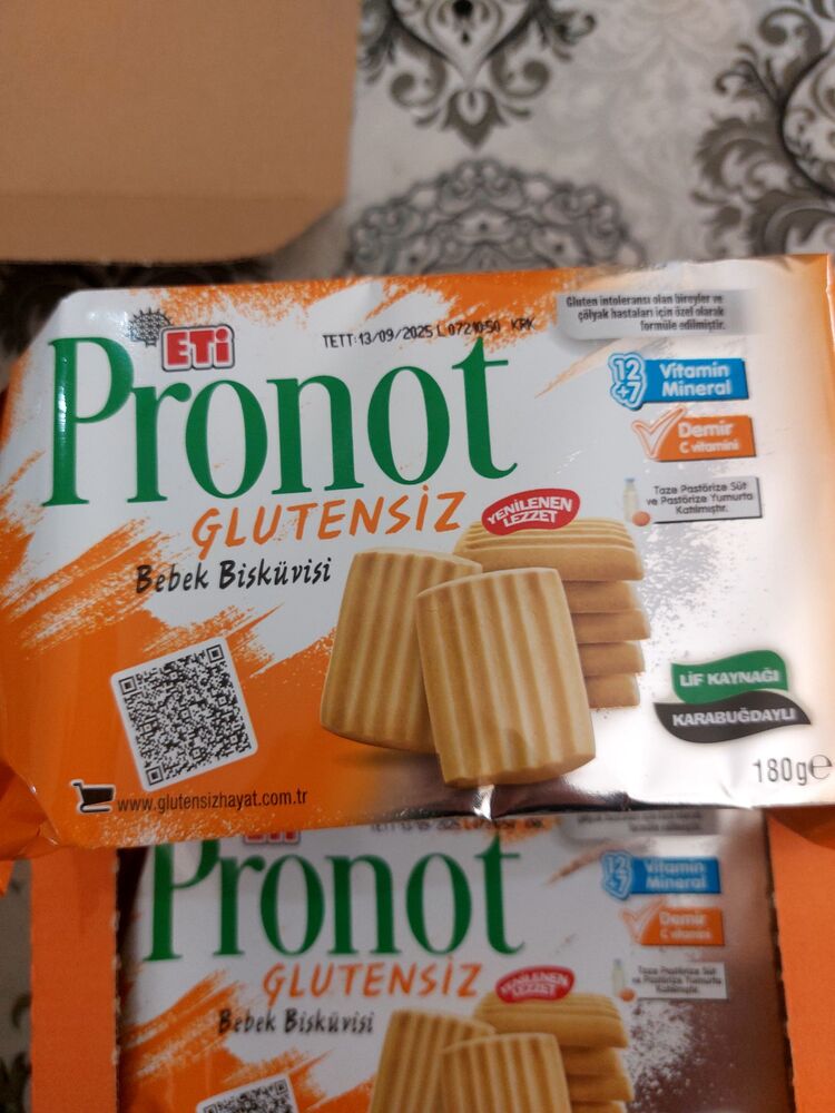 glutensiz eti pronot bebe bisküvisi 180 gr