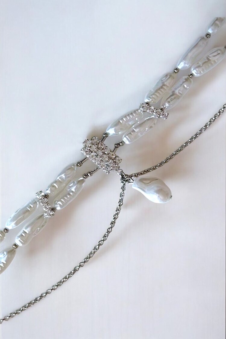 İnci Choker Taşlı Kolye Şık Tasarım Kadın Kolye