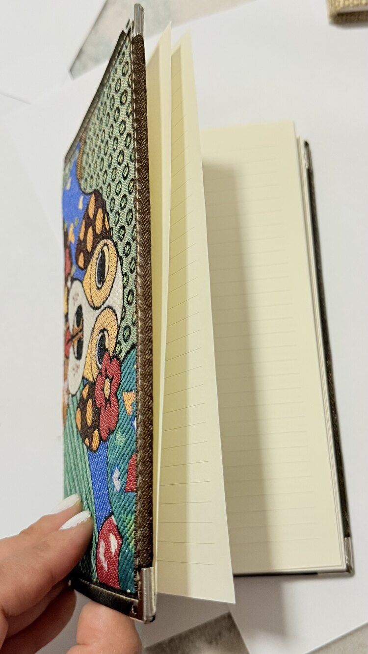 Goblen kumaş köpekli defter