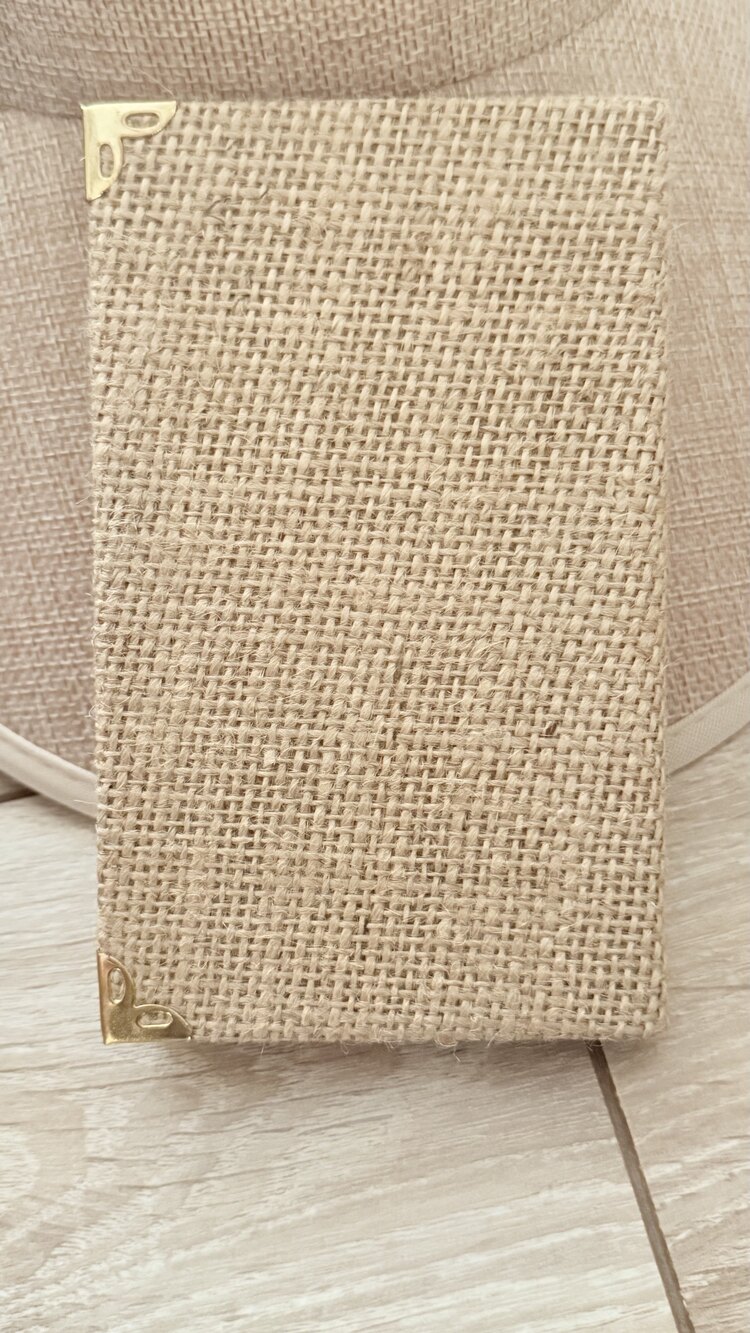 Nazar boncugu detaylı hasır kaplı defter