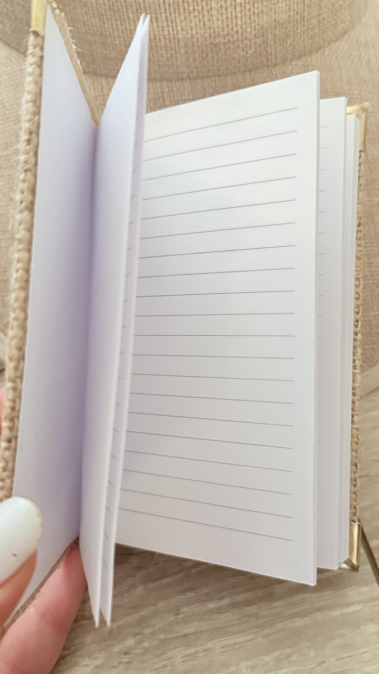Nazar boncugu detaylı hasır kaplı defter