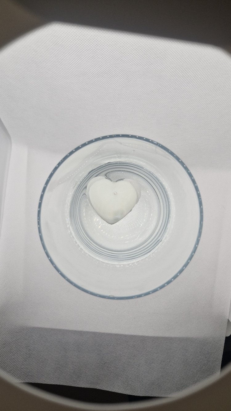 Kalp ♡ Yüzen Mum - Naturel Soya Mum