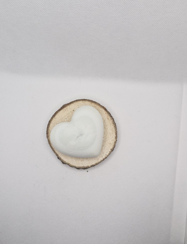 Kalp ♡ Yüzen Mum - Naturel Soya Mum