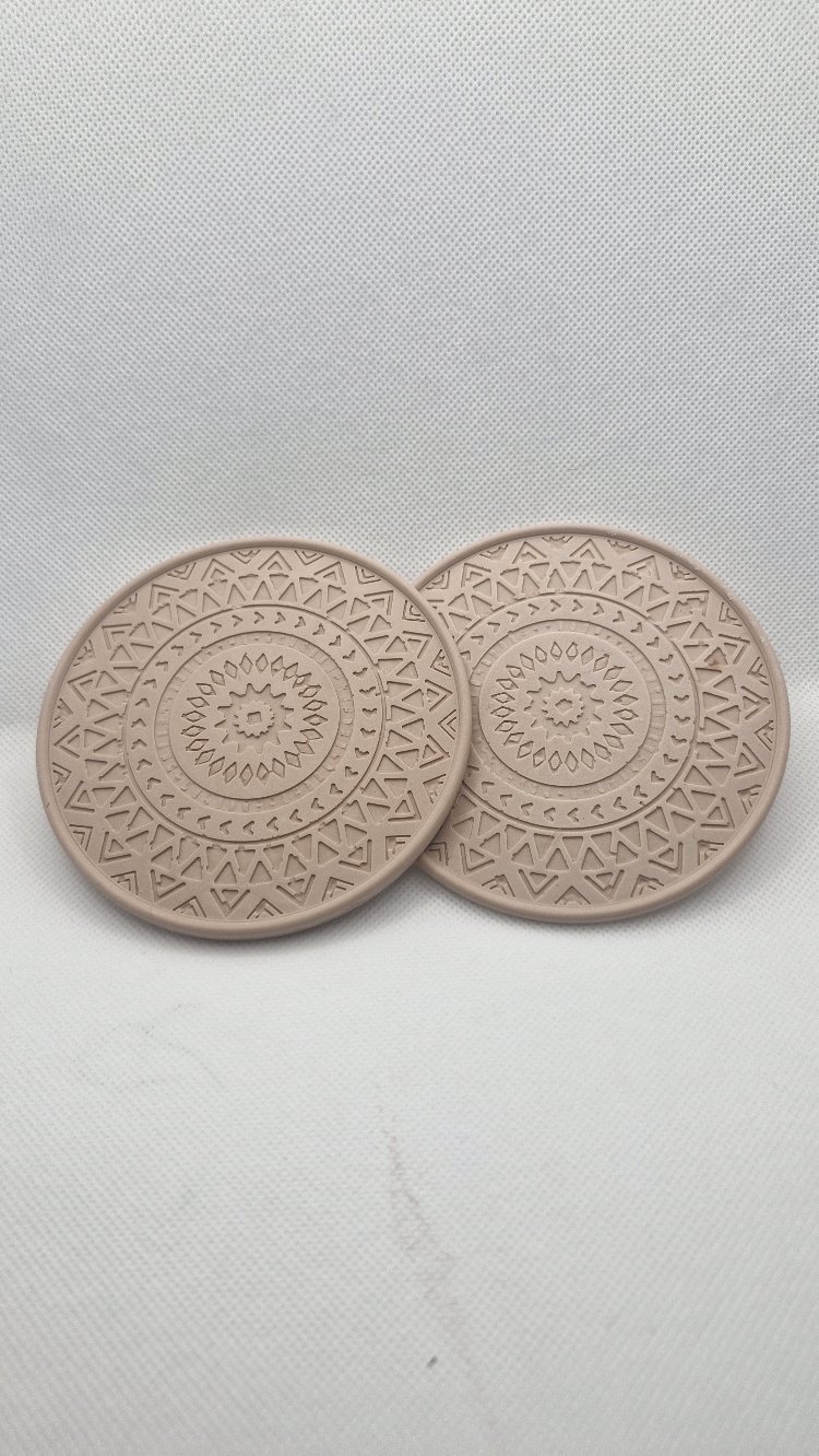 Mandala Mum - Bardak Altlığı / Dekoratif Obje 2'li