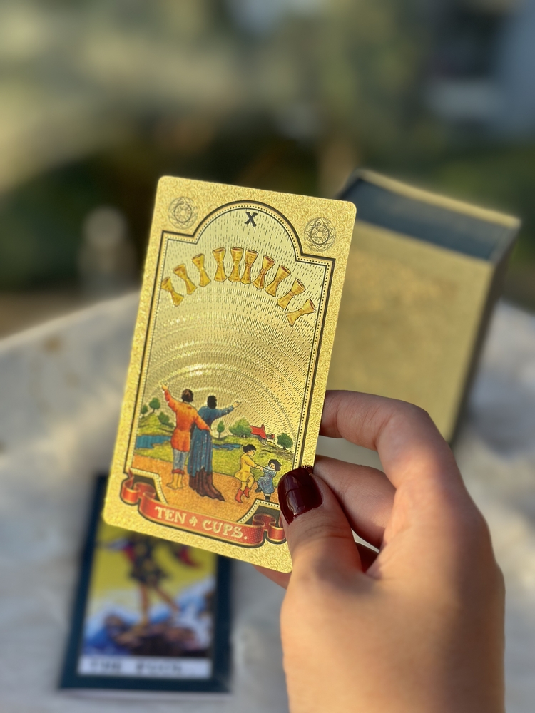 Gold foil orijinal tarot destesi
