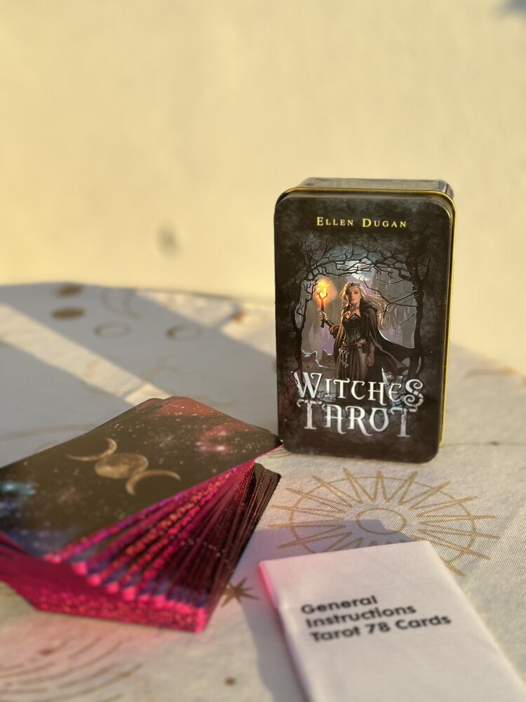 Witches tarot destesi (metal kutulu)