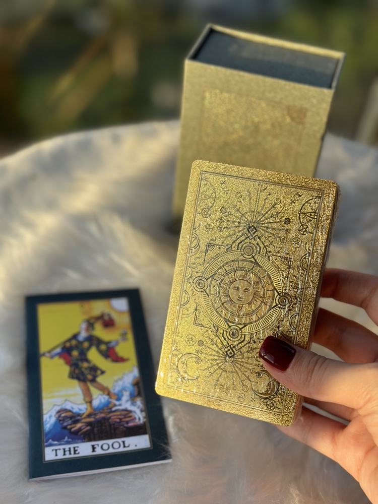 Gold foil orijinal tarot destesi