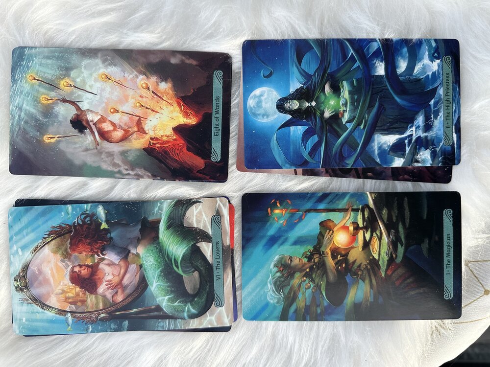 Mermaid tarot (12cm 7cm)