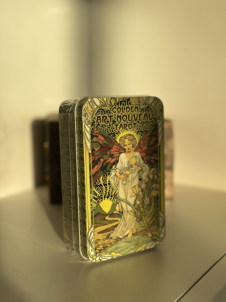Golden Art Nouveau Tarot (metal kutu)