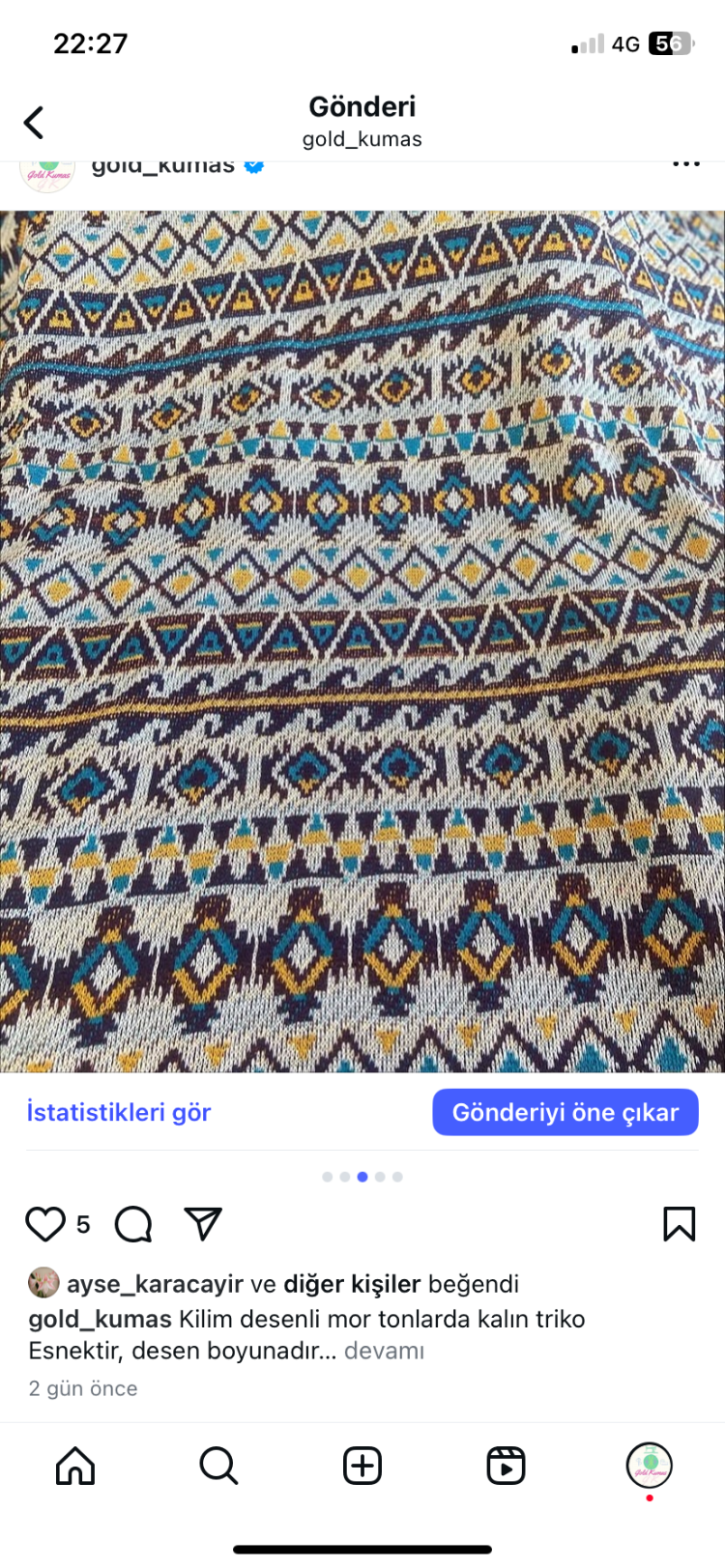 KİLİM DESEN TRİKO