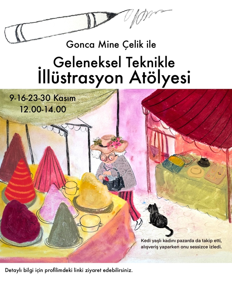 Geleneksel Teknikle İllüstrasyon Atölyesi