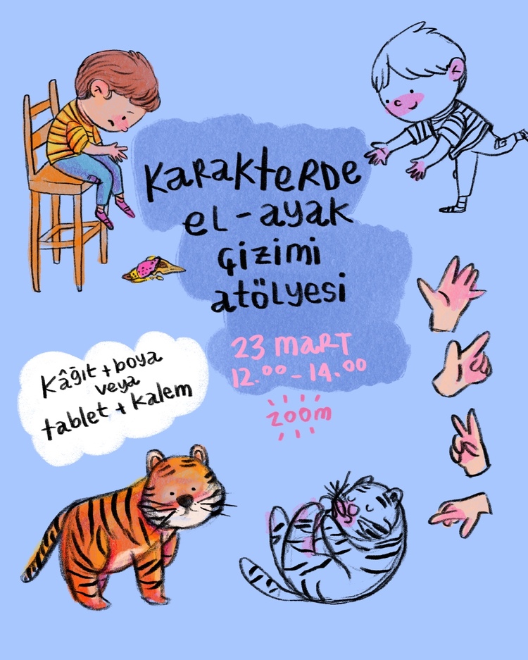 Karakterde el-ayak çizimi atölyesi