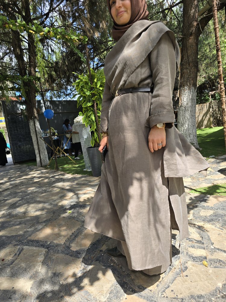 Tensel Kumaş Pantolonlu Takım