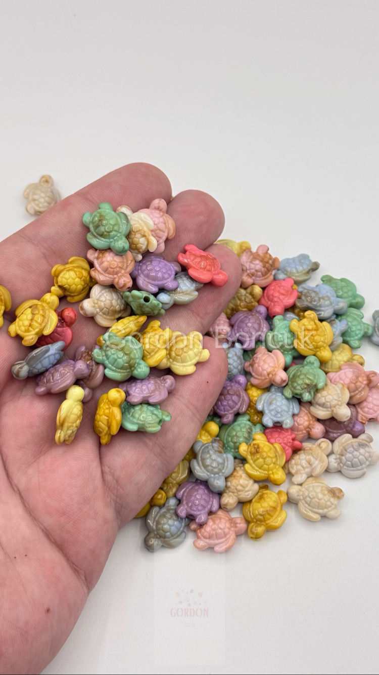 Akrilik Kaplumbağa Mix 100Gram 160Adet