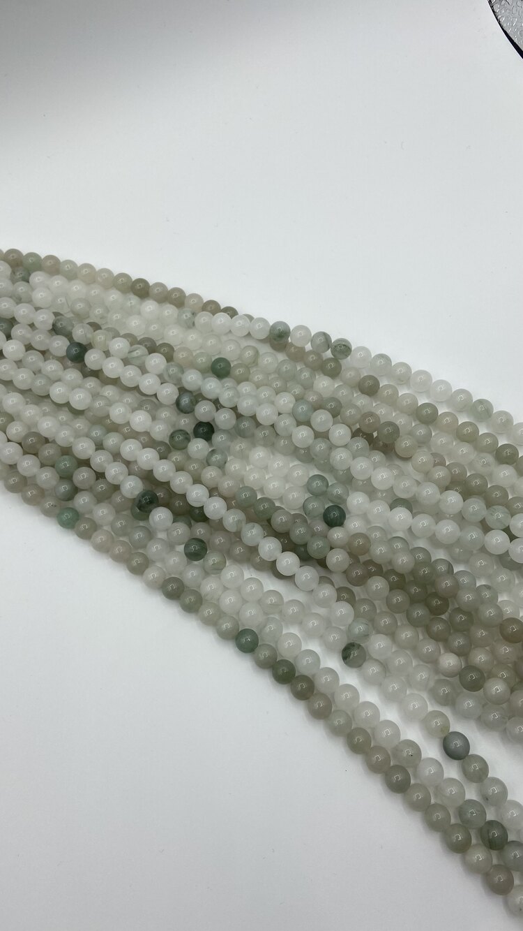 Yeşil Beyaz Jade 8MM