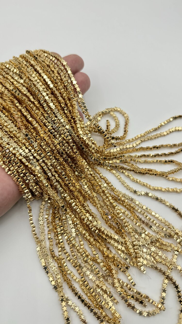 Yıldız Hematit 4MM Gold
