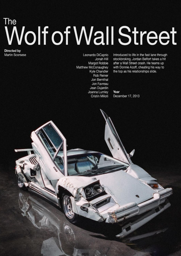 Wolf of Wall Street Poster Tablo | Motivasyon Duvar Dekoru