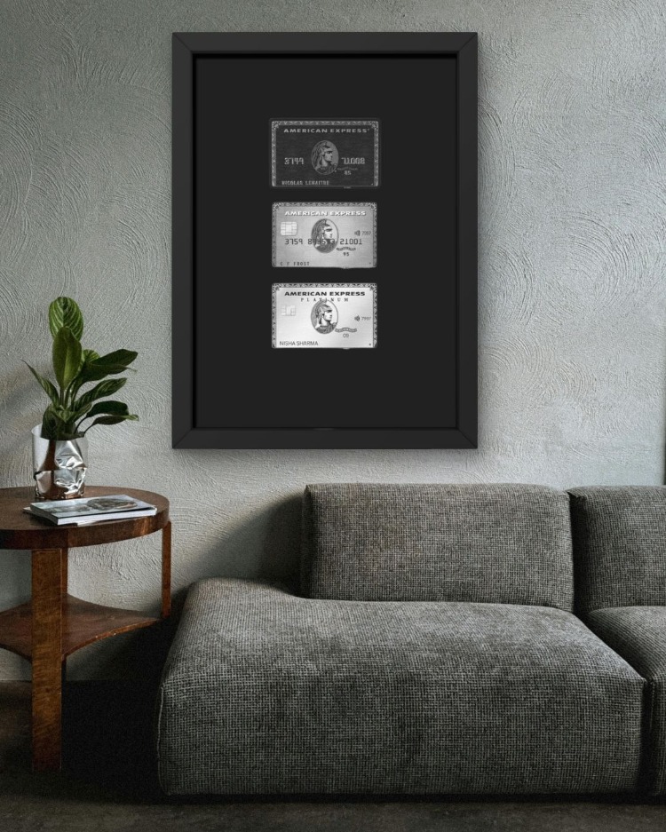 Kredi Kartı Temalı Tablo | Modern Çerçeveli Duvar Posteri