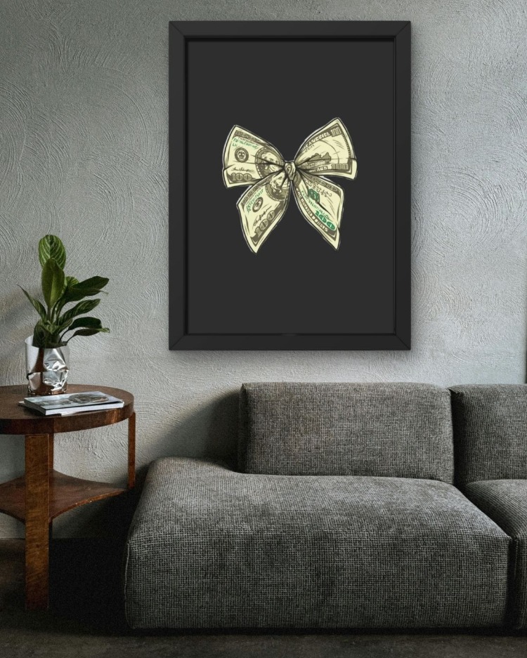 Dolar Temalı Tablo | Para Figürlü Modern Poster