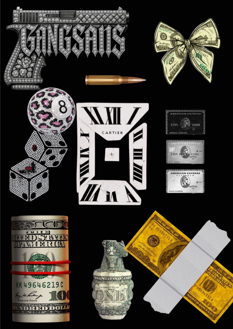 Rich Life | Para Temalı Modern Tablo
