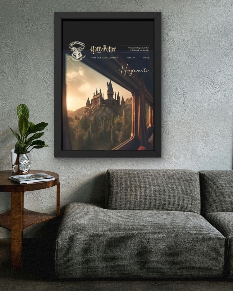 Hogwarts Tablosu | Harry Potter Sihirli Dünya Duvar Dekoru