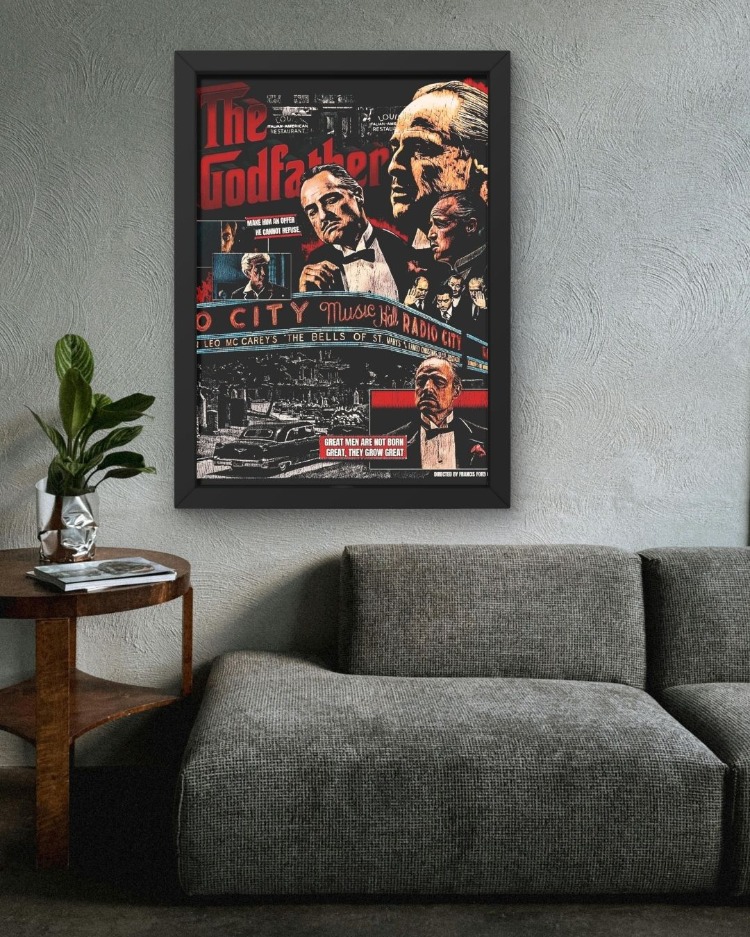 The Godfather Film Posteri | Klasik Sinema Tablosu