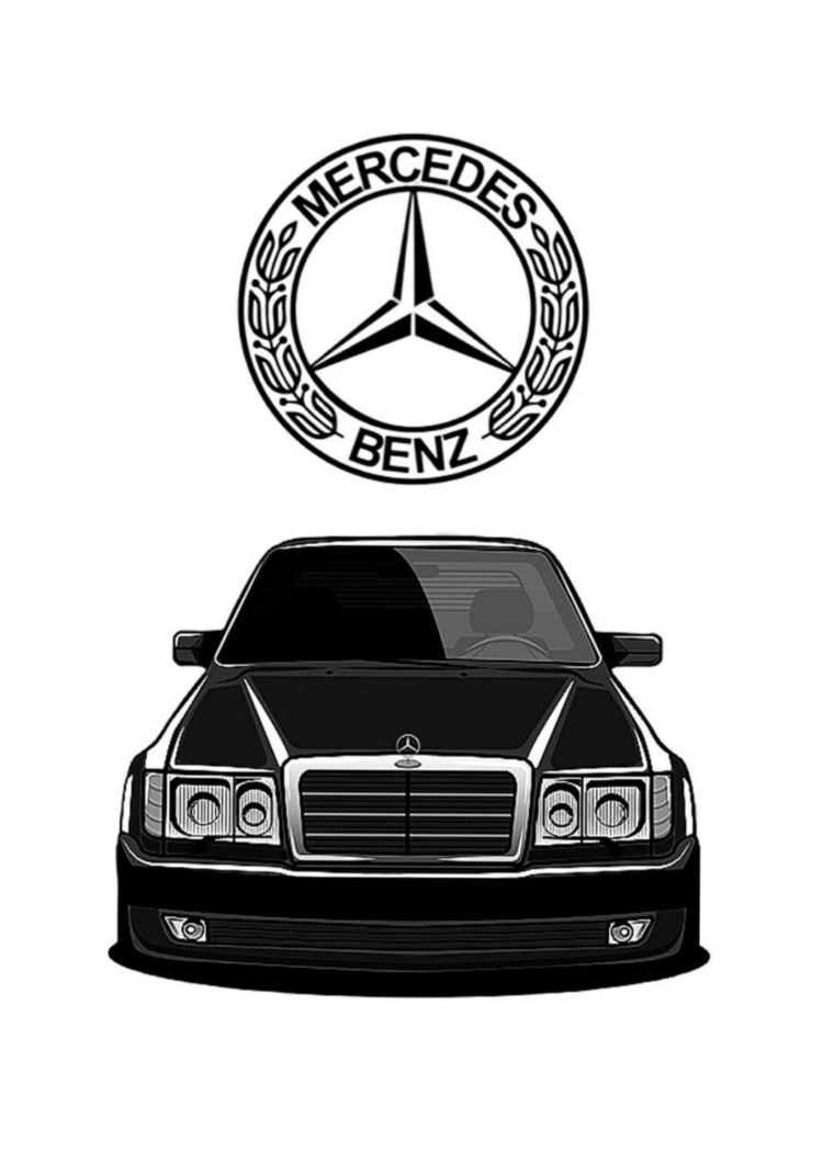 Mercedes Benz Araba Posteri | Çerçeveli Otomobil Tablosu