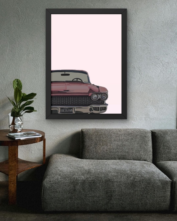 Klasik Araba Tablosu | Retro Otomobil Poster