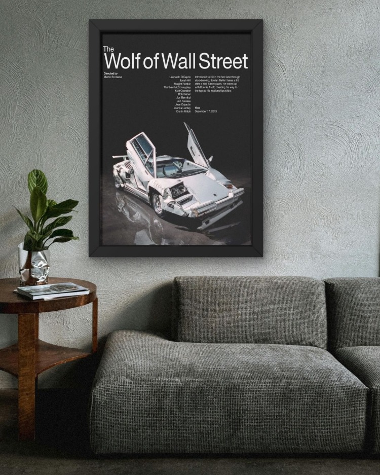 Wolf of Wall Street Poster Tablo | Motivasyon Duvar Dekoru