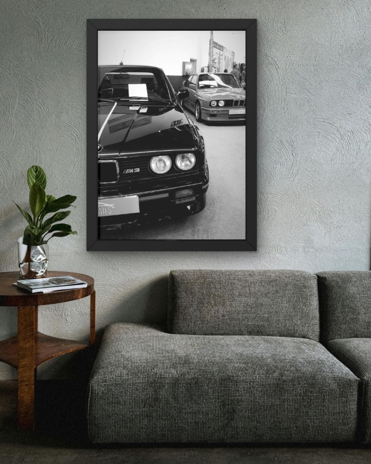 BMW E30 M3 Tablosu | Klasik Araba Duvar Dekoru