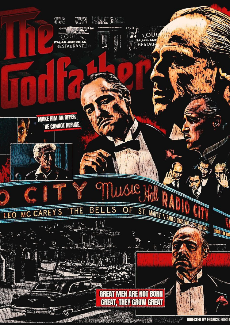 The Godfather Film Posteri | Klasik Sinema Tablosu