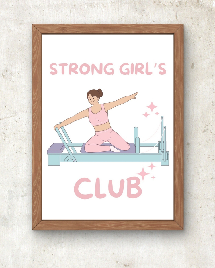 Strong Girl’s Club – Güçlü Kızlara Özel Poster A3