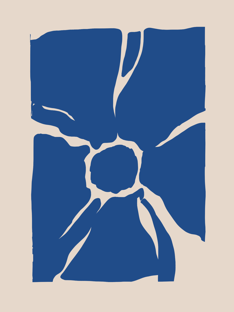 Kesilmiş Form – Matisse İlhamlı Modern Çiçek Posteri A3