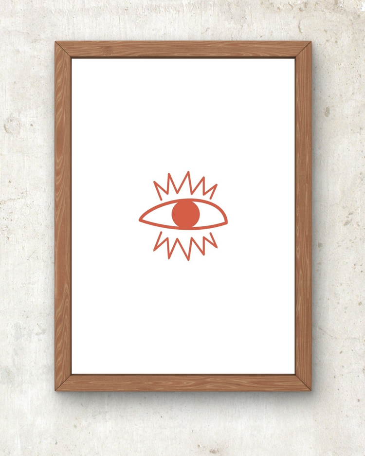 Minimal Göz Poster – Sade ama Anlamlı 