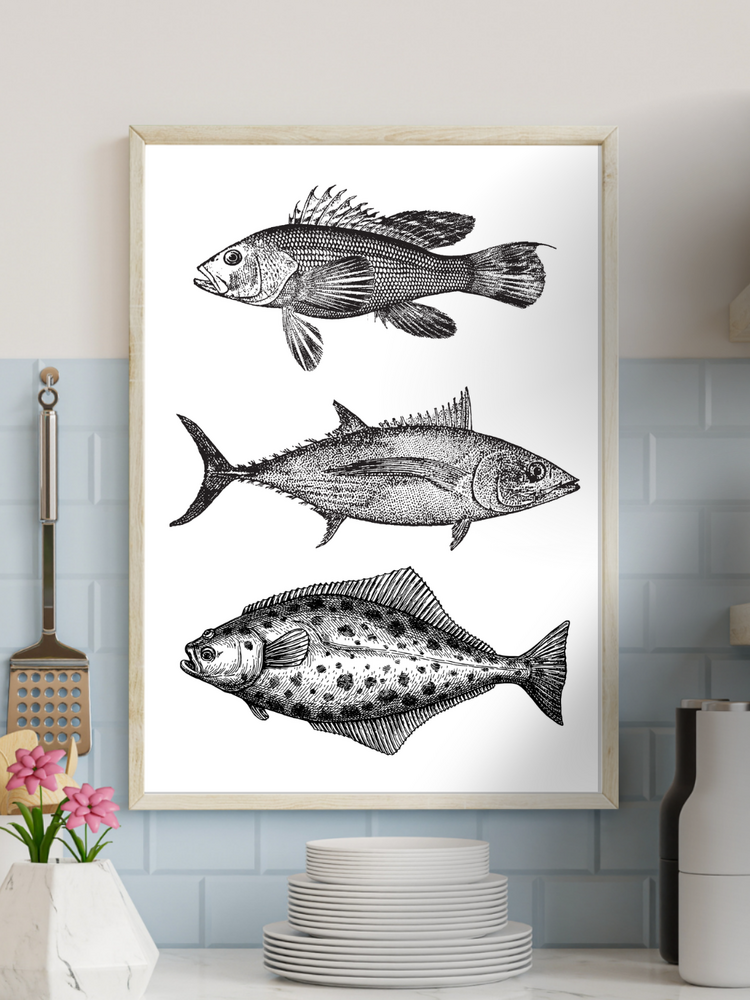 FISH INK DRAWING