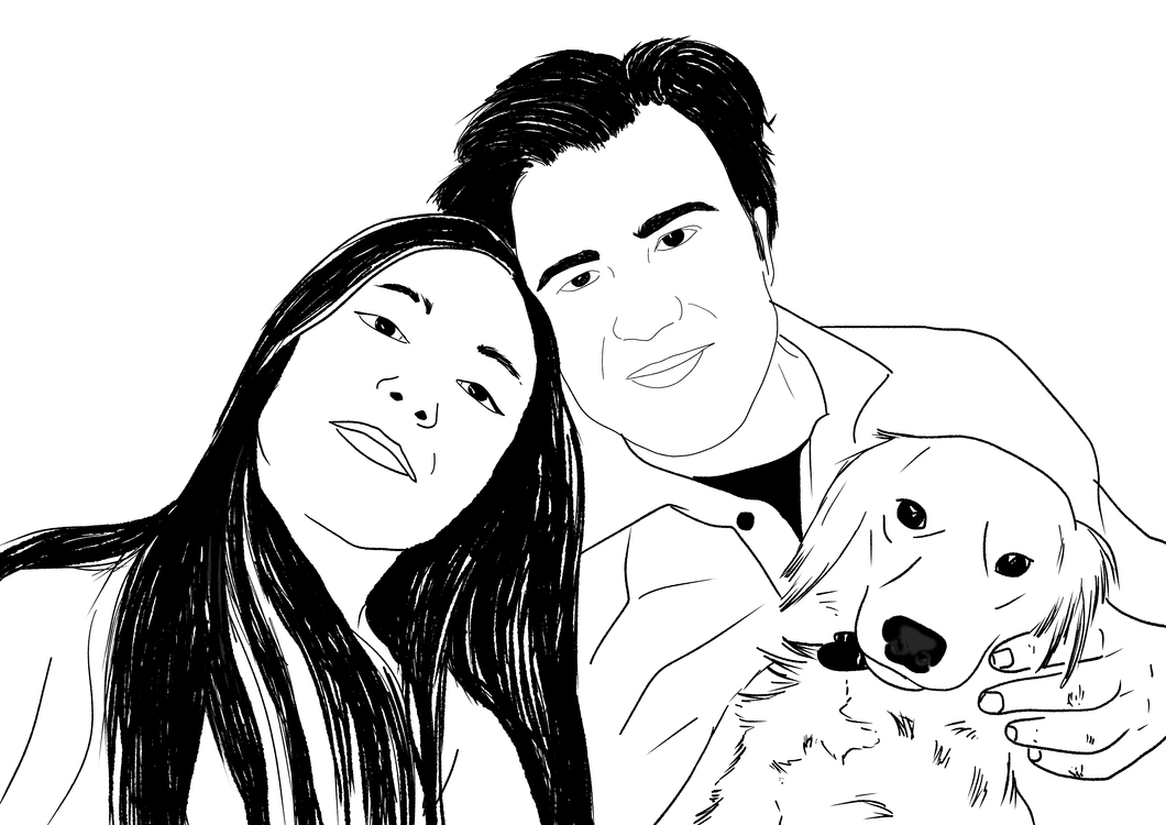 Kişiye Özel Line Art Portre Tasarımı