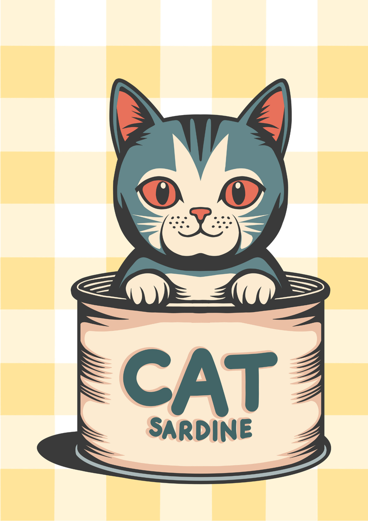 Cat Illustration Poster
