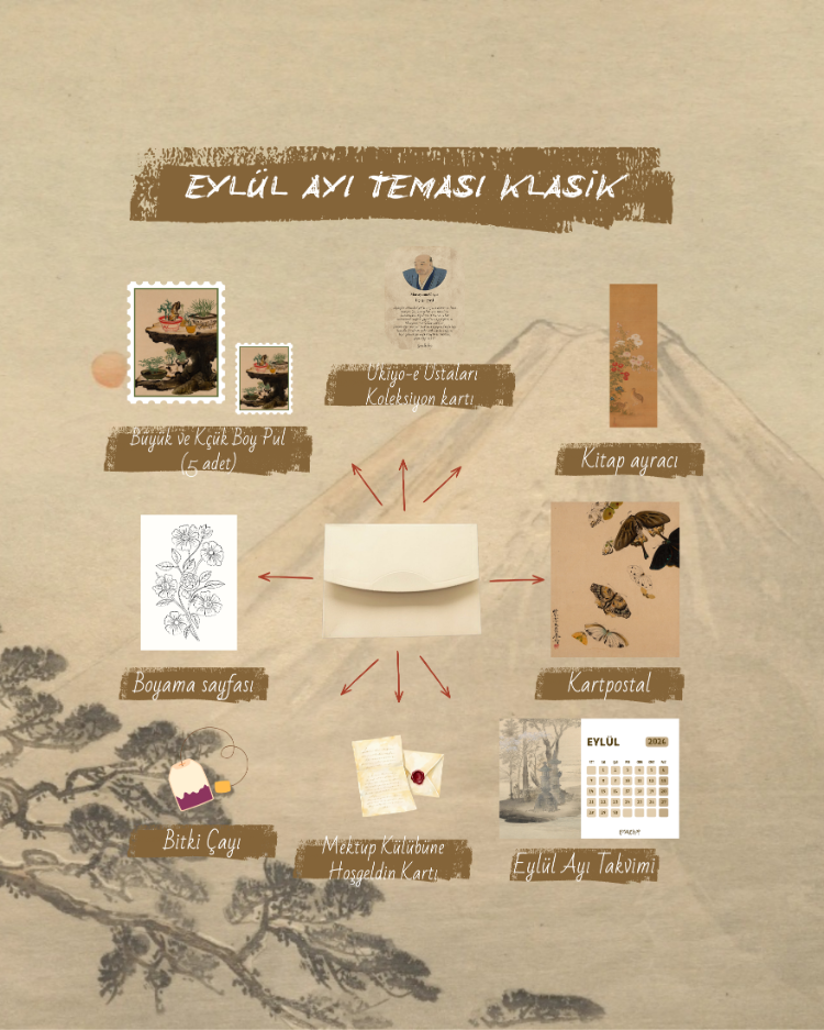 Ukiyo-e Mektup Kulübe Üyeliği Eylül Ayı (Klasik Tema)