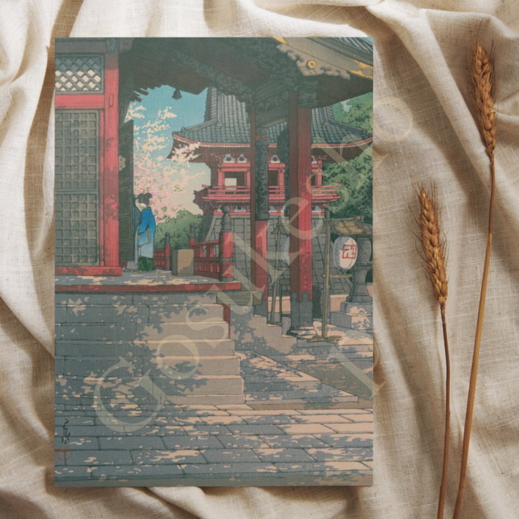 Megurofudo Temple Kartpostal