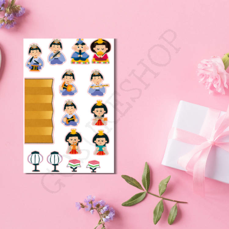 Hinamatsuri Kartpostal (Kendin yap)