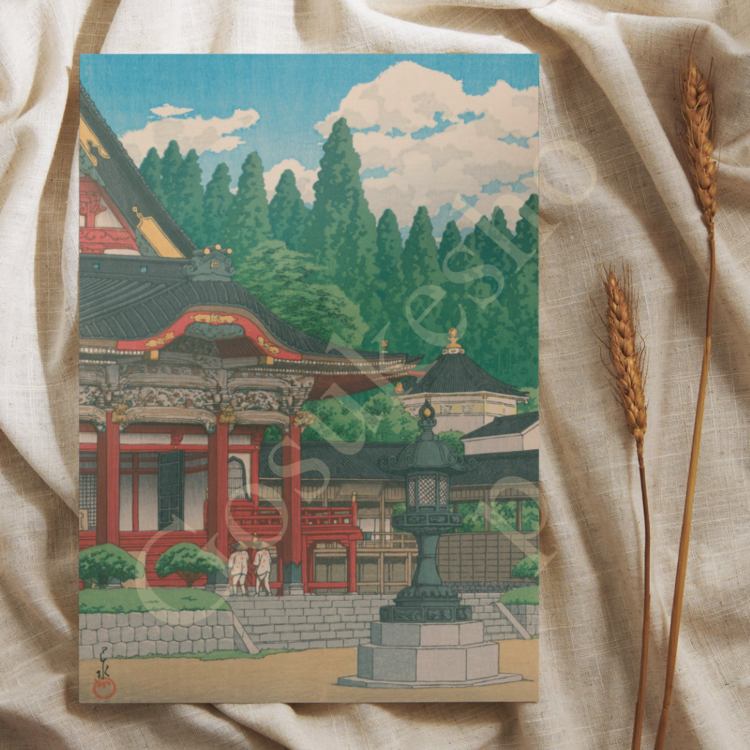 Kuon temple at Mt. Minobu Kartpostal