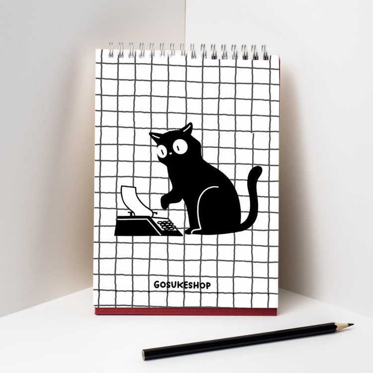 Mini Kara Kedi Yapılacaklar Listesi- Daktilo