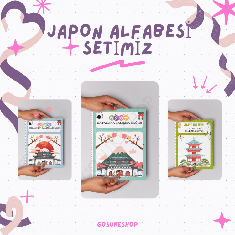Japon Alfabesi Öğreniyorum Seti